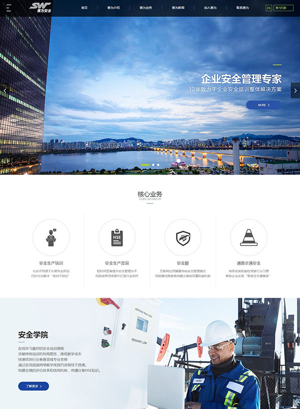 深圳市赛为安全品牌网站建设案例