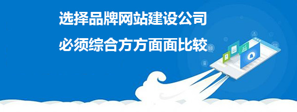 选择品牌网站建设公司必须综合方方面面比较